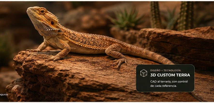 Pogona en terrario
